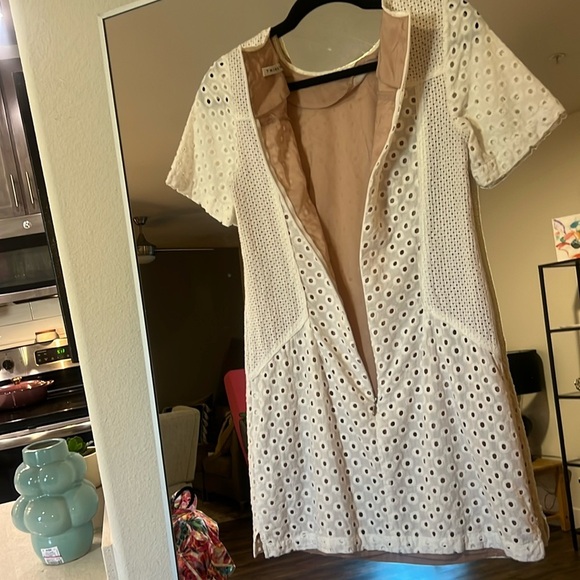 TRINA TURK Elegant White Eyelet Dress - Picture 4 of 4